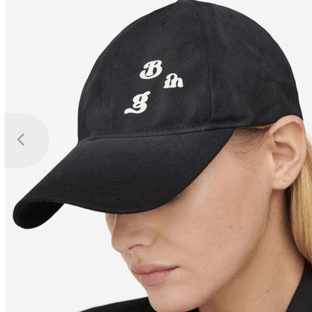 Anine Bing Baseball Cap in Washed Black - Picture 2 of 7